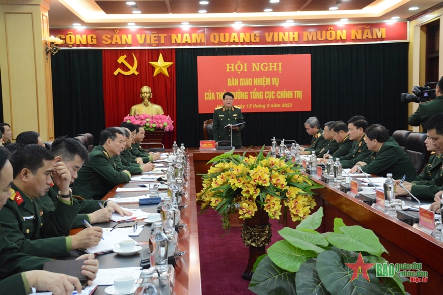 Đại tướng Lương Cường chủ trì Hội nghị bàn giao nhiệm vụ của Thủ trưởng Tổng cục Chính trị​