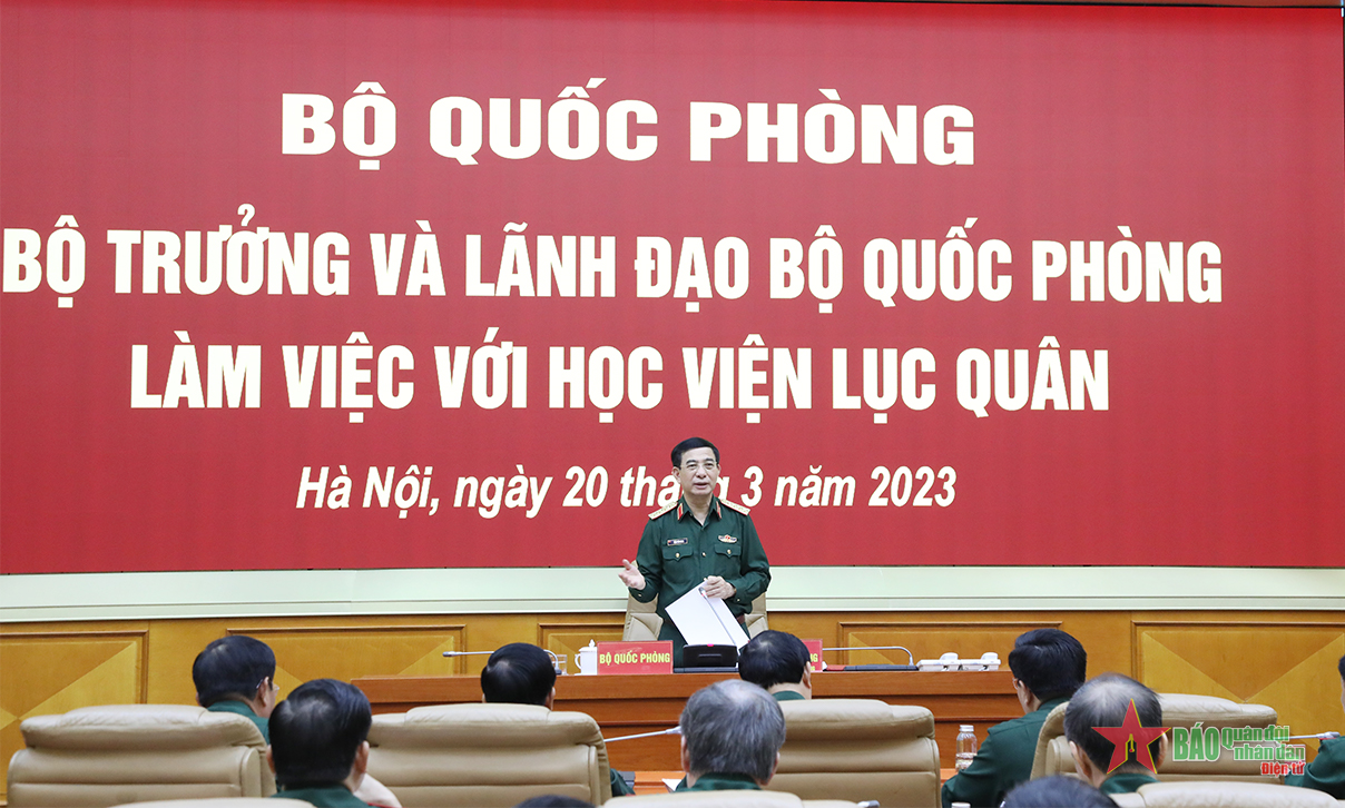 Đại tướng Phan Văn Giang: Chất lượng đào tạo của nhà trường là khả năng sẵn sàng chiến đấu của đơn vị