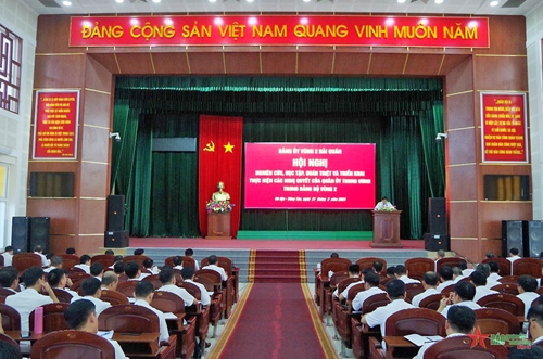 Đảng ủy Vùng 2 Hải quân quán triệt, triển khai thực hiện các Nghị quyết của Quân ủy Trung ương