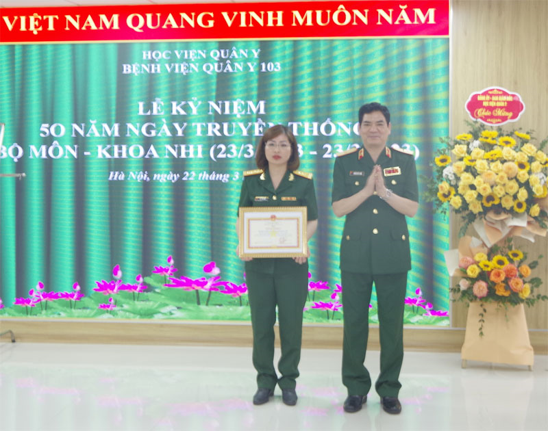 Hành trình 50 năm xây dựng và phát triển của Bộ môn-Khoa Nhi, Bệnh viện Quân y 103, Học viện Quân y

