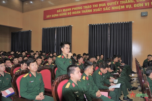 Lữ đoàn 490, Binh chủng Pháo binh tổ chức tọa đàm sĩ quan, QNCN trẻ năm 2023