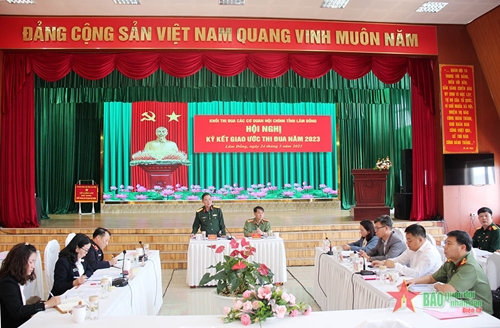 Khối thi đua các cơ quan nội chính tỉnh Lâm Đồng ký kết thi đua năm 2023