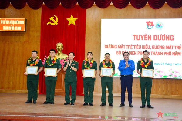 Bộ đội Biên phòng TP Hồ Chí Minh tuyên dương gương mặt trẻ tiêu biểu