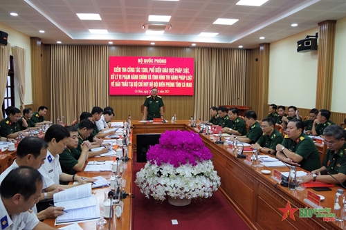 Thượng tướng Võ Minh Lương thăm, làm việc tại các đơn vị trên địa bàn Quân khu 9