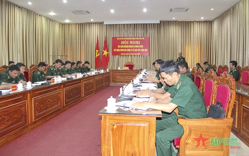 Bộ đội Biên phòng tỉnh Đắk Lắk rút kinh nghiệm nhiệm vụ huấn luyện, quản lý kỷ luật quý I năm 2023