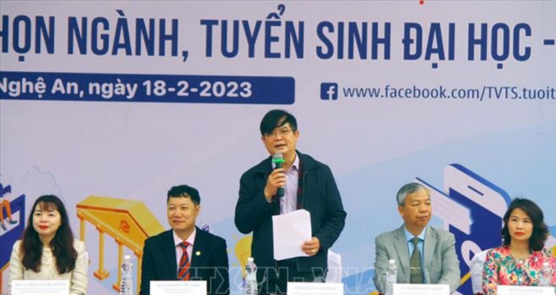 Ngày hội tư vấn hướng nghiệp 2023. Ảnh minh họa: TTXVN. 