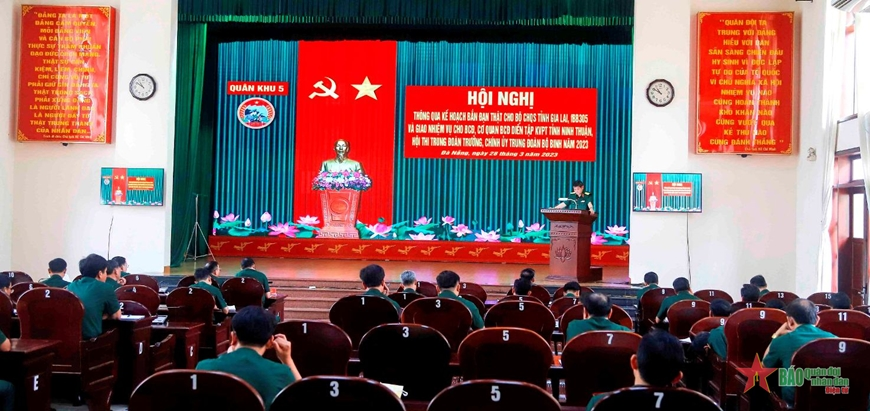 Quân khu 5: Họp Ban Chỉ đạo diễn tập khu vực phòng thủ tỉnh Ninh Thuận