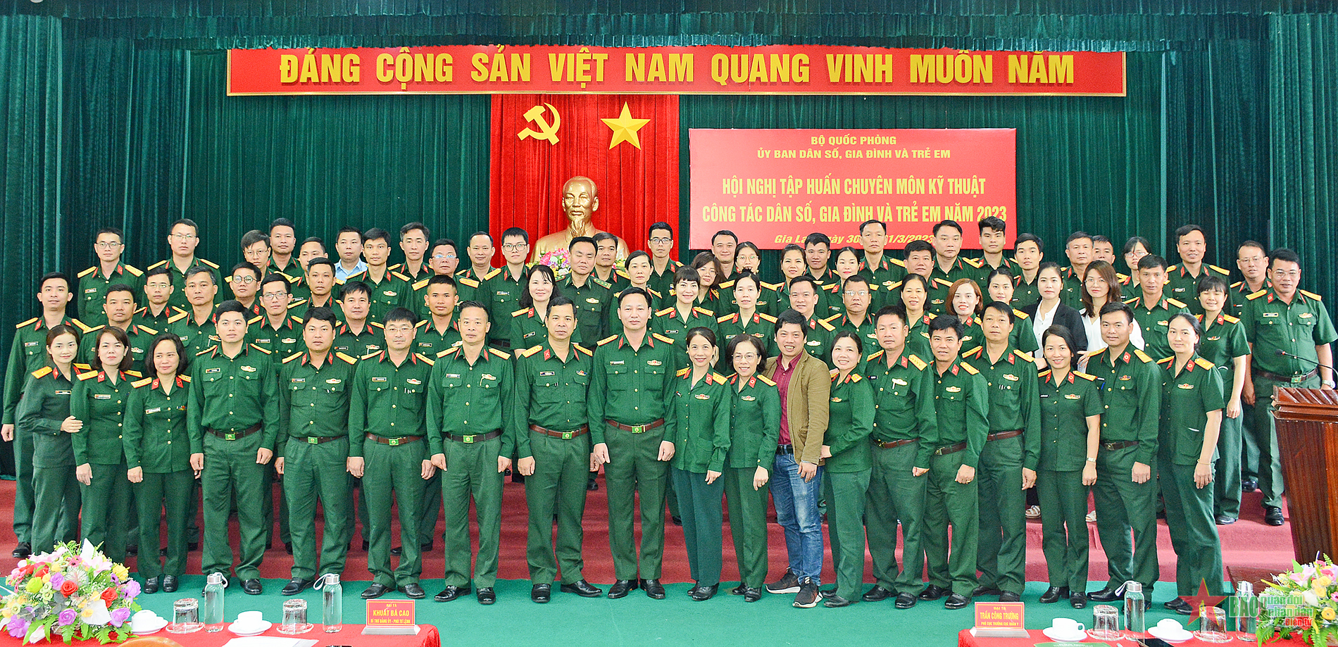 28 bệnh viện trong quân đội tập huấn kỹ thuật công tác dân số, gia đình, trẻ em năm 2023