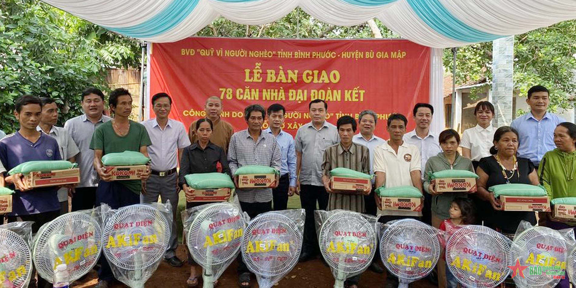 Bình Phước bàn giao 127 nhà đại đoàn kết cho người nghèo