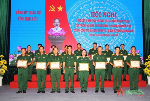 Bộ CHQS tỉnh An Giang và Bạc Liêu nâng cao chất lượng, hiệu quả công tác giáo dục chính trị

