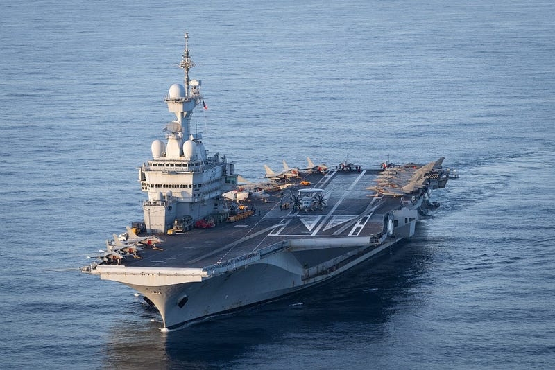 Pháp hiện đang vận hành tàu sân bay hạt nhân Charles de Gaulle. Ảnh: Marine Nationale 