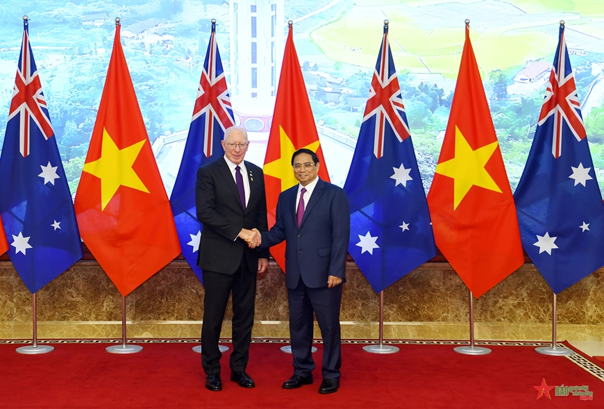 Thủ tướng Chính phủ Phạm Minh Chính tiếp Toàn quyền Australia David Hurley.