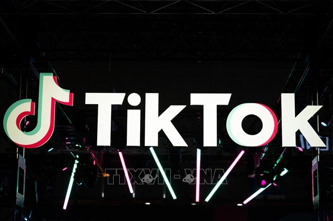 Biểu tượng mạng xã hội TikTok. Ảnh: AFP/TTXVN 