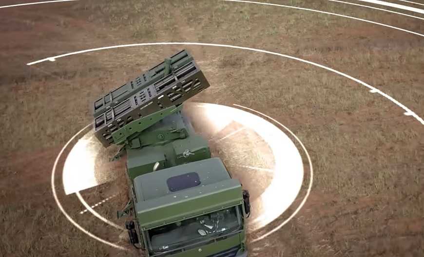 Hệ thống pháo phản lực PULS của Israel có thể mang nhiều đạn tên lửa hơn so với HIMARS của Mỹ. Ảnh: Elbit System 