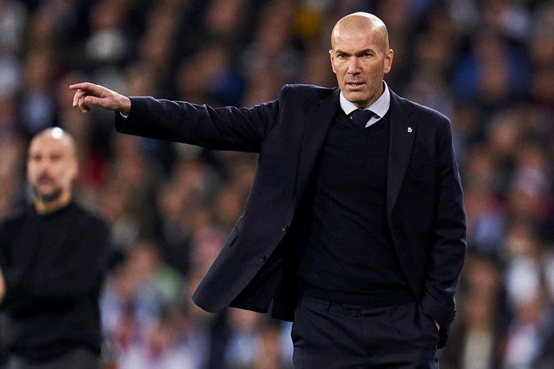 HLV Zidane đang được PSG rất quan tâm. Ảnh: Getty 