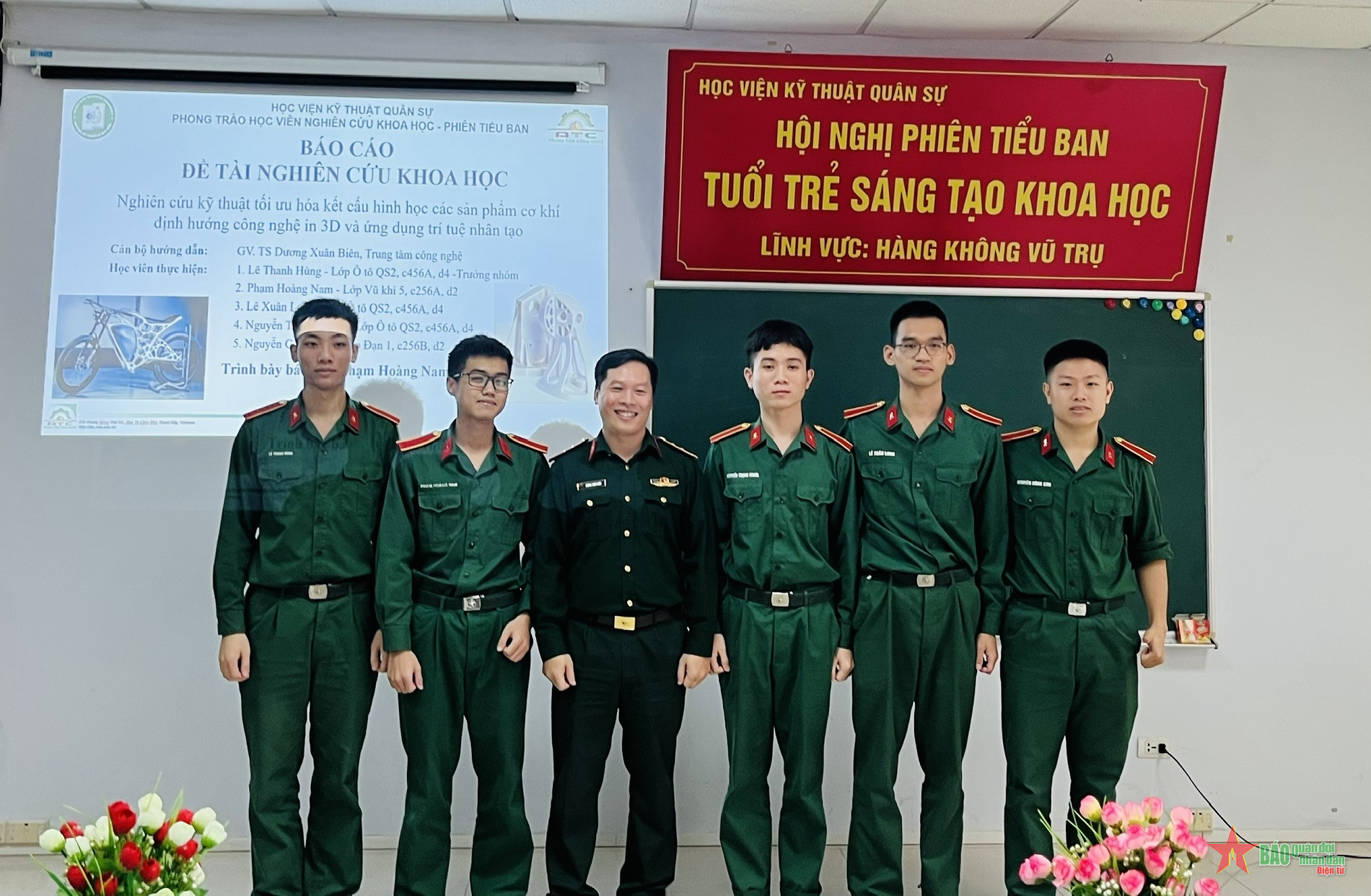Học viện Kỹ thuật Quân sự: Hơn 600 học viên tham gia phong trào “Tuổi trẻ sáng tạo khoa học”