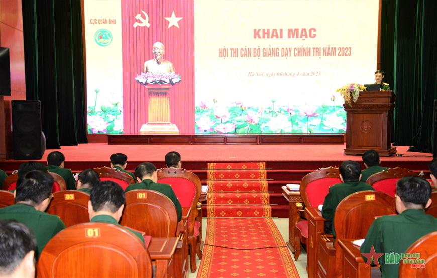 Cục Quân nhu, Tổng cục Hậu cần tổ chức Hội thi cán bộ giảng dạy chính trị năm 2023