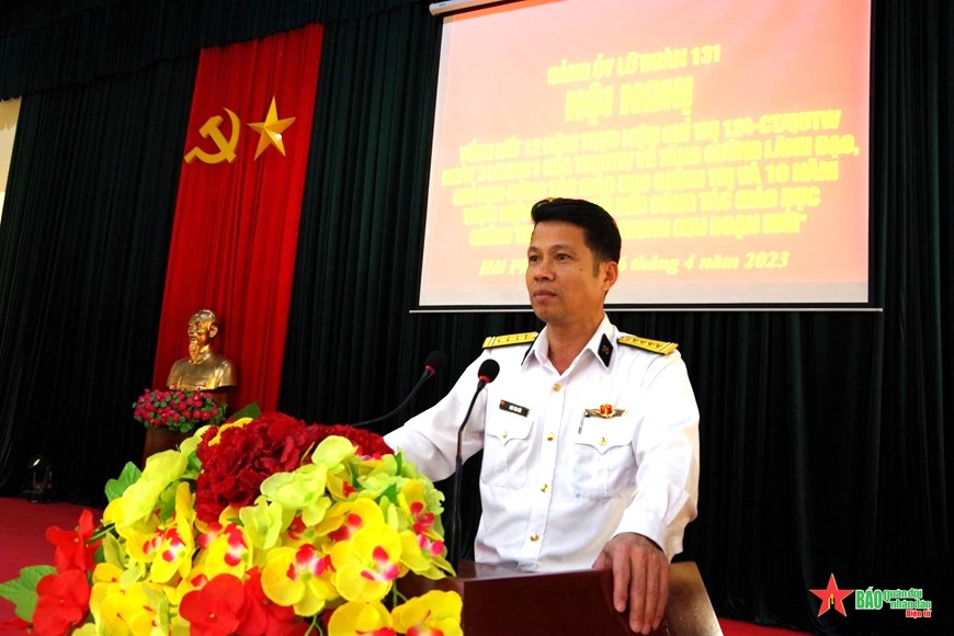 Đảng ủy Lữ đoàn 131: Tổng kết đổi mới công tác giáo dục chính trị