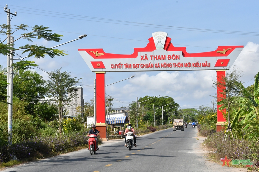 Xã Tham Đôn, huyện Mỹ Xuyên, tỉnh Sóc Trăng có hơn 73% đồng bào Khmer sinh sống. Bằng sự chung tay của bà con Khmer, xã được công nhận đạt chuẩn nông thôn mới. 