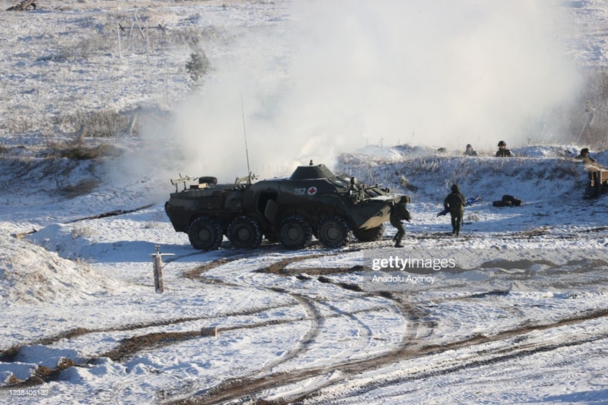 Binh sĩ của Nga và Belarus tham gia một cuộc tập trận chung tại Belarus. Ảnh: Getty Images 