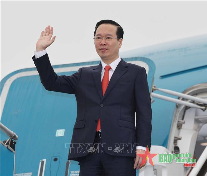 Chủ tịch nước Võ Văn Thưởng lên đường thăm chính thức Lào