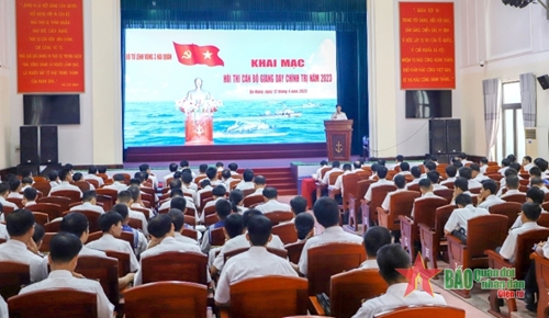 Vùng 3 Hải quân tổ chức hội thi cán bộ giảng dạy chính trị năm 2023
