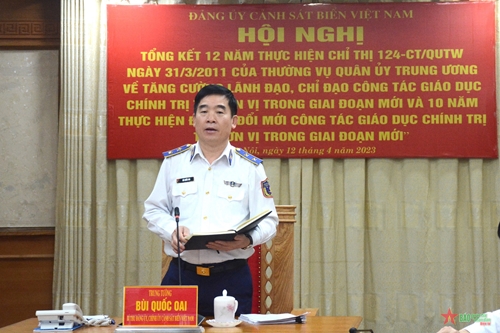 Đảng ủy Cảnh sát biển Việt Nam tổng kết 12 năm thực hiện Chỉ thị 124 của Thường vụ Quân ủy Trung ương