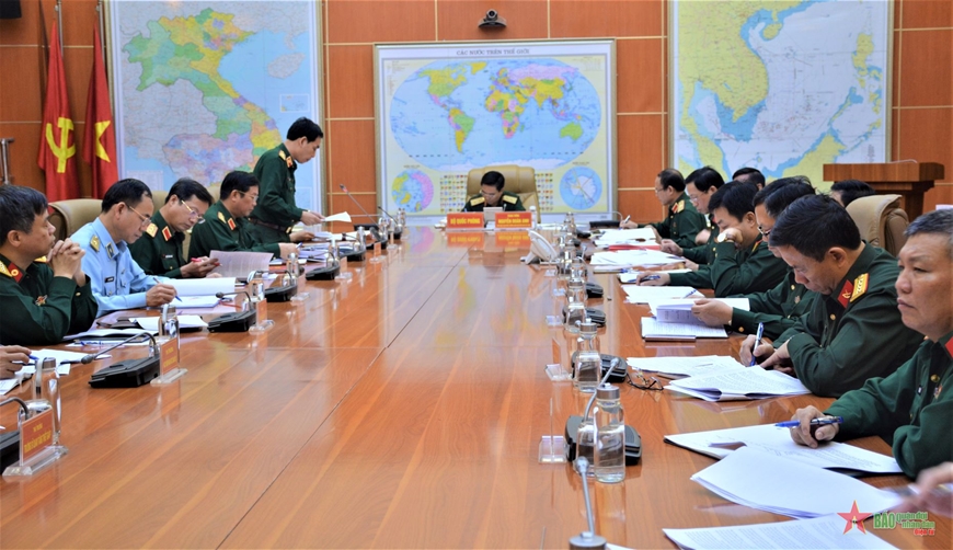  Các đại biểu dự hội nghị xây dựng Đề án tổ chức tuyển sinh đại học, cao đẳng quân sự hệ chính quy giai đoạn 2023-2030 của Bộ Quốc phòng.