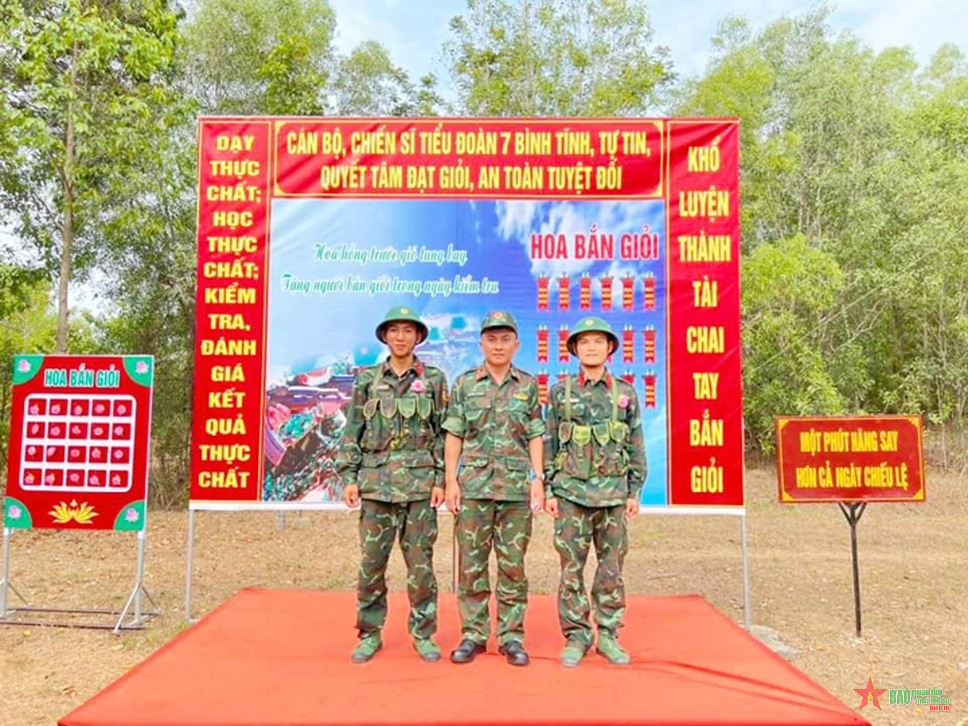 Chiến sĩ mới tự tin bước vào tuyến bắn