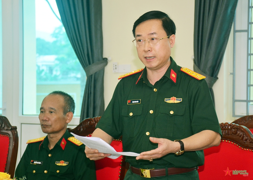 Đại tá Phạm Minh Khôi, Chánh án Tòa án Quân sự Thủ đô Hà Nội tham gia ý kiến.