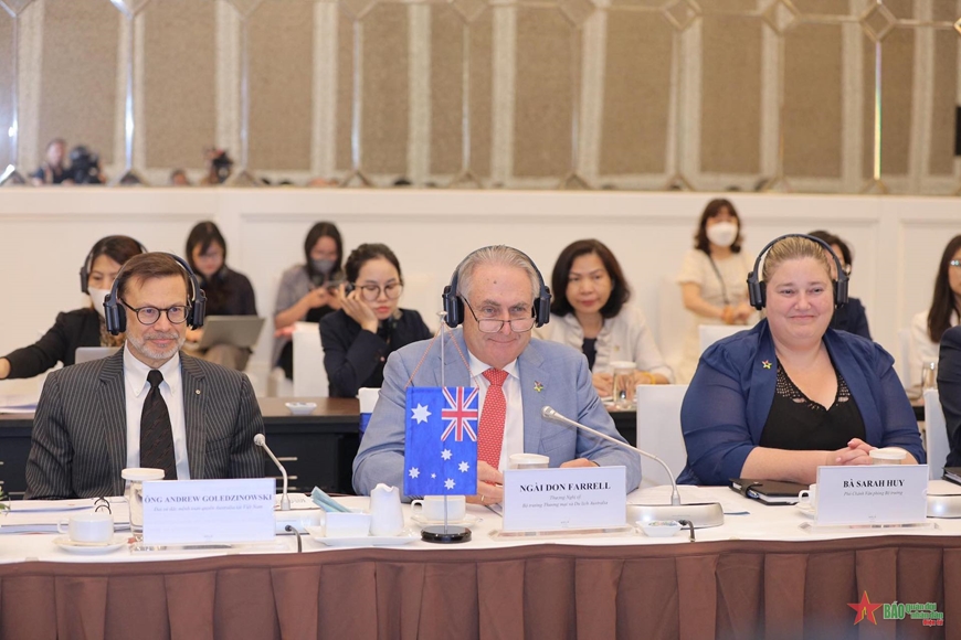  Bộ trưởng Bộ Thương mại và Du lịch Australia Don Farrell đánh giá cao tiềm năng hợp tác giữa Việt Nam và Australia.