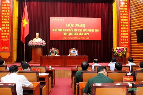 Quân khu 1 giao nhiệm vụ diễn tập khu vực phòng thủ tỉnh Lạng Sơn năm 2023