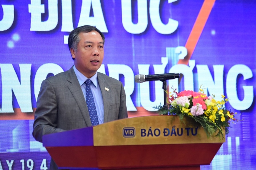 Ông Lê Trọng Minh, Tổng biên tập Báo Đầu tư phát biểu tại hội thảo. Ảnh: DŨNG MINH. 