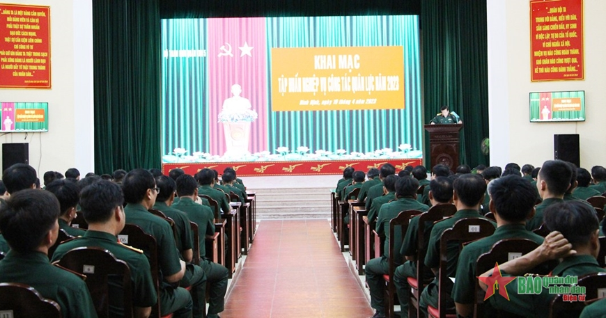 Quân khu 5: Tập huấn để cán bộ  nắm chắc công tác tổ chức, biên chế, chức danh trong đơn vị