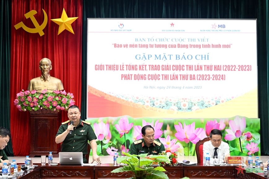 Trung tá QNCN Chu Hải Công khẳng định MB Bank tiếp tục đồng hành với cuộc thi. 