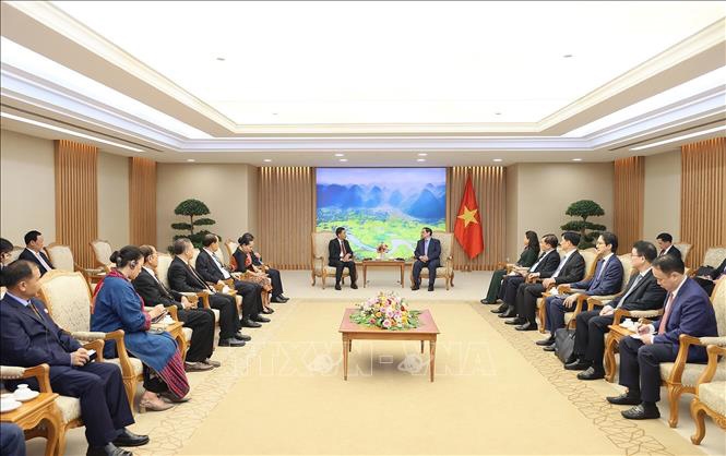  Quang cảnh buổi đón tiếp. Ảnh: TTXVN