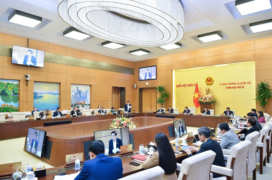 Ủy ban Thường vụ Quốc hội cho ý kiến về việc chuẩn bị Kỳ họp thứ 5 và tổng kết Kỳ họp bất thường lần thứ tư Quốc hội khóa XV. Ảnh: quochoi.vn Ủy ban Thường vụ Quốc hội cho ý kiến về việc chuẩn bị Kỳ họp thứ 5 và tổng kết Kỳ họp bất thường lần thứ tư Quốc hội khóa XV. Ảnh: quochoi.vn