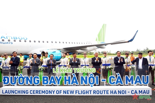 Cà Mau lần đầu có đường bay thẳng kết nối với Thủ đô Hà Nội