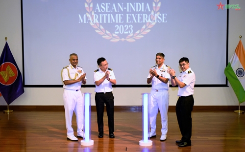 Diễn tập Hàng hải ASEAN-Ấn Độ khai mạc tại Singapore

