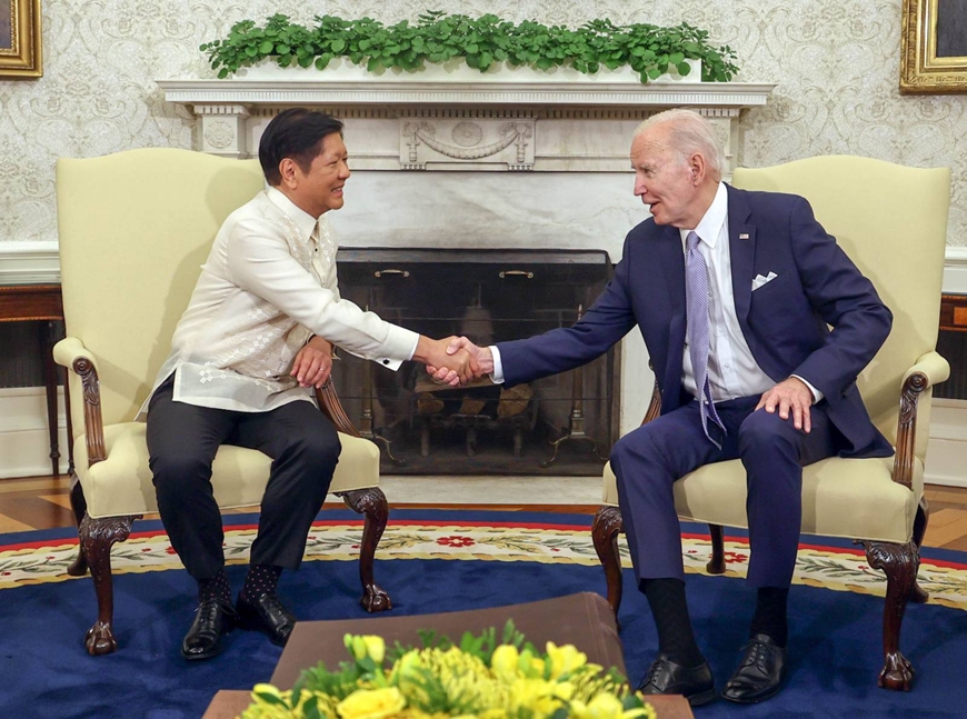 Tổng thống Mỹ Joe Biden tiếp người đồng cấp Philippines Ferdinand Marcos Jr. tại Nhà Trắng ngày 1-5. Ảnh: PPA 