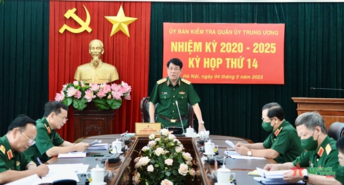 Đại tướng Lương Cường chủ trì kỳ họp thứ 14 Ủy ban Kiểm tra Quân ủy Trung ương