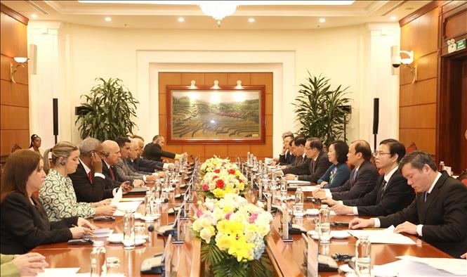 Quang cảnh hội đàm. Ảnh: TTXVN.