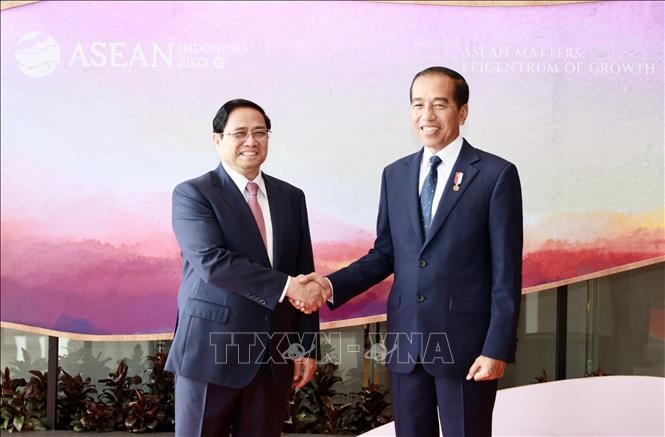 Thủ tướng Phạm Minh Chính và Tổng thống Indonesia Joko Widodo.