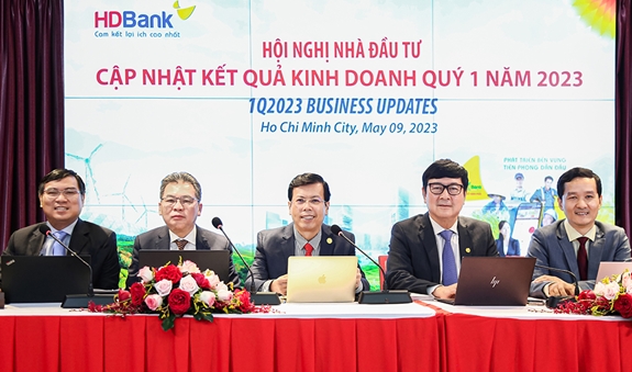 Quý 1-2023: Tỷ lệ nợ xấu mảng bất động sản của HDBank rất thấp.