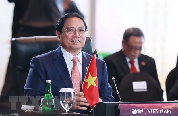  Thủ tướng Phạm Minh Chính tham dự Phiên Đối thoại giữa các lãnh đạo ASEAN và Nhóm công tác cấp cao về tầm nhìn Cộng đồng ASEAN sau 2025. 