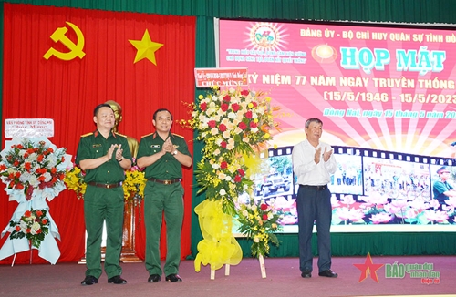Bộ CHQS tỉnh Đồng Nai họp mặt kỷ niệm 77 năm Ngày truyền thống