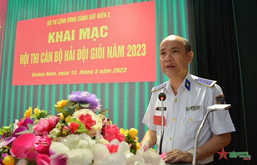 Vùng Cảnh sát biển 2 khai mạc Hội thi cán bộ hải đội giỏi năm 2023