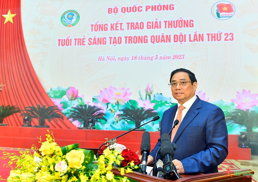  Thủ tướng Phạm Minh Chính phát biểu tại chương trình. 