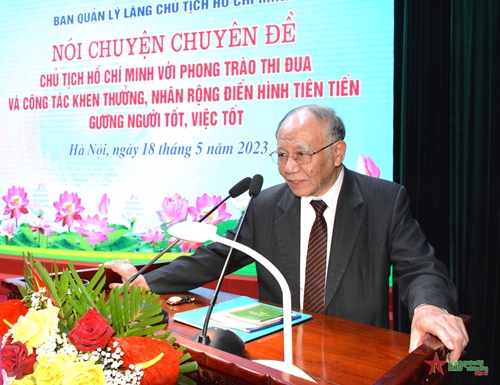 Ban Quản lý Lăng Chủ tịch Hồ Chí Minh tổ chức nói chuyện chuyên đề về Bác Hồ