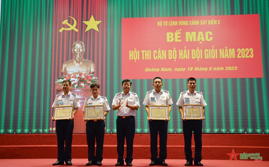 Vùng Cảnh sát biển 2 bế mạc Hội thi cán bộ hải đội giỏi năm 2023